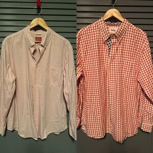 Two men’s long sleeve shirts in very good condition